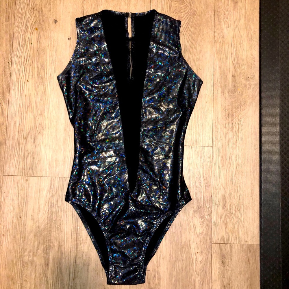 American Apparel shiny bodysuit